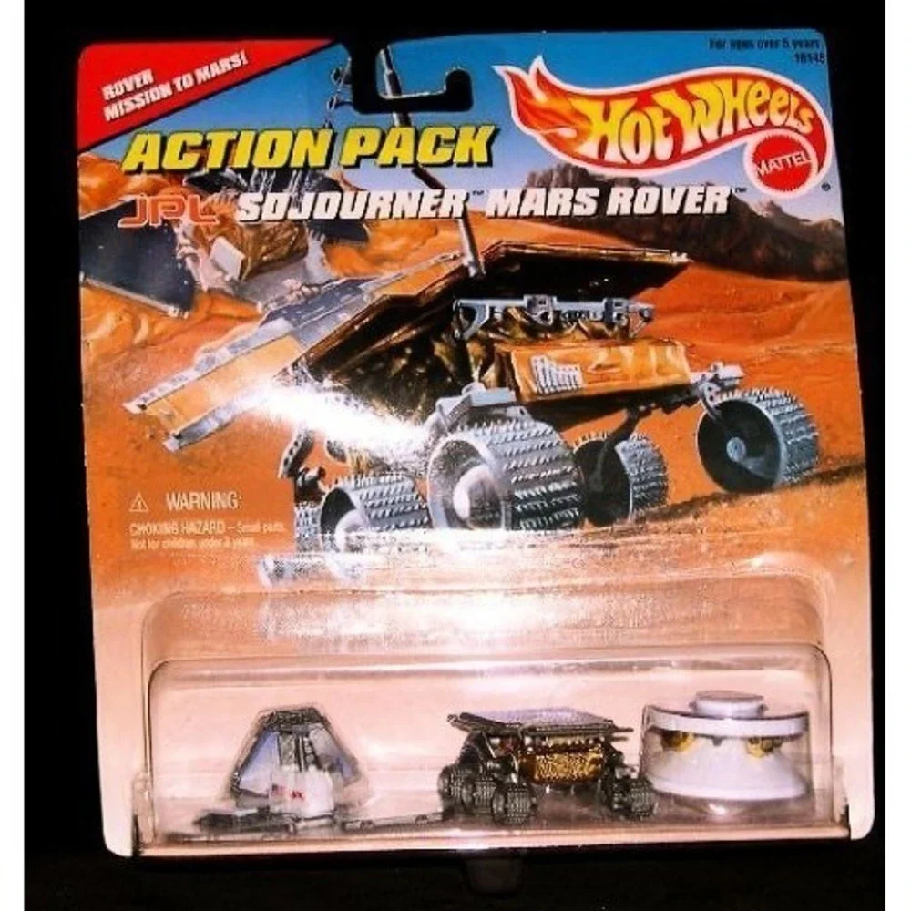 Hot Wheels Action Pack JPL Sojourner Mars Rover #16145 Circa 1996 Mission Mattel